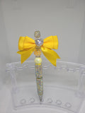 Glitter beaded pen