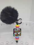 Pom pom keychain