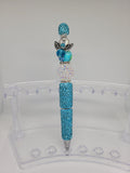 Glitter beaded pen