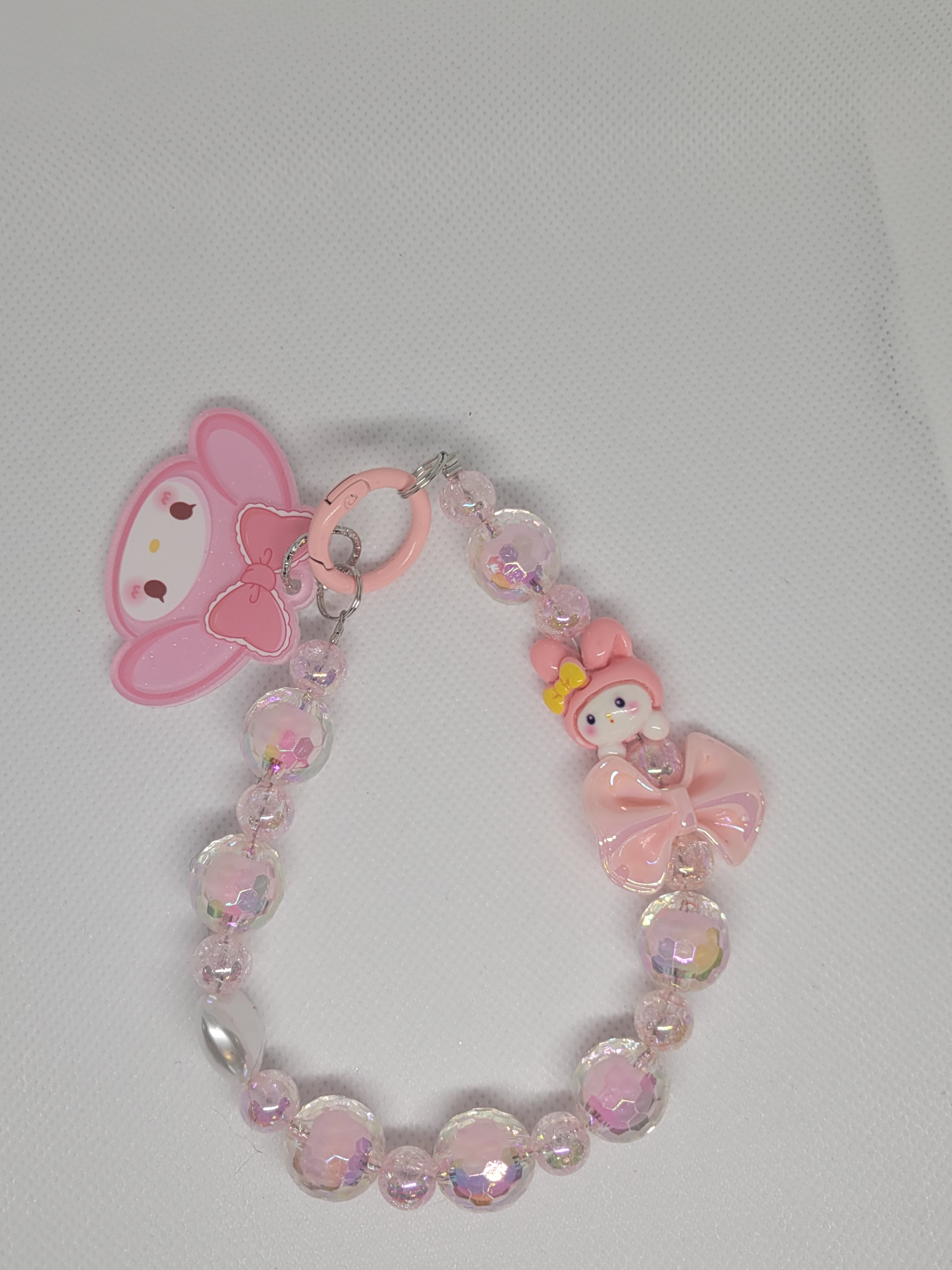 Beaded Melody phone charm or bag charm